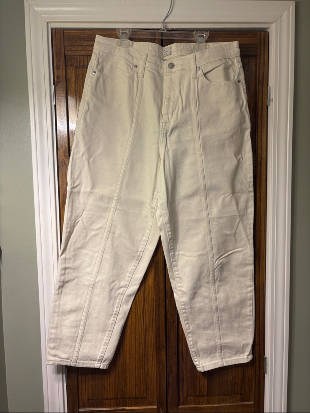 a new day women’s Cream Relaxed Jeans